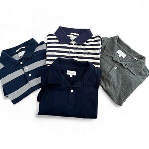 FOUR Gant Rugger Blue, Gray and Striped Polo Shirts
